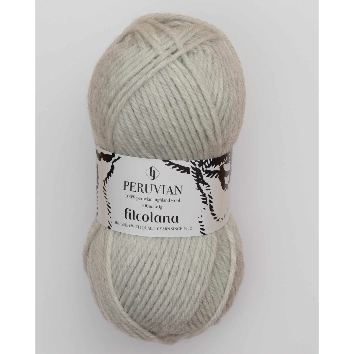 Peruvian Highland Wool fra Filcolana i mange farver - 950 lysegrå - 100% Peruvian-highland-uld