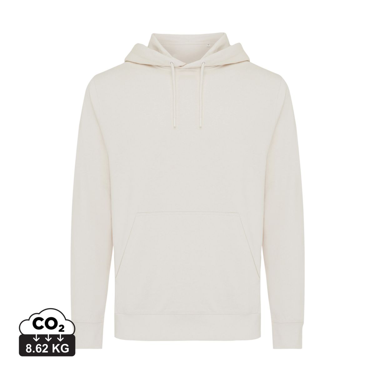 Iqoniq Rila Letvægts Hoodie i Genanvendt Bomuld, Ivory White