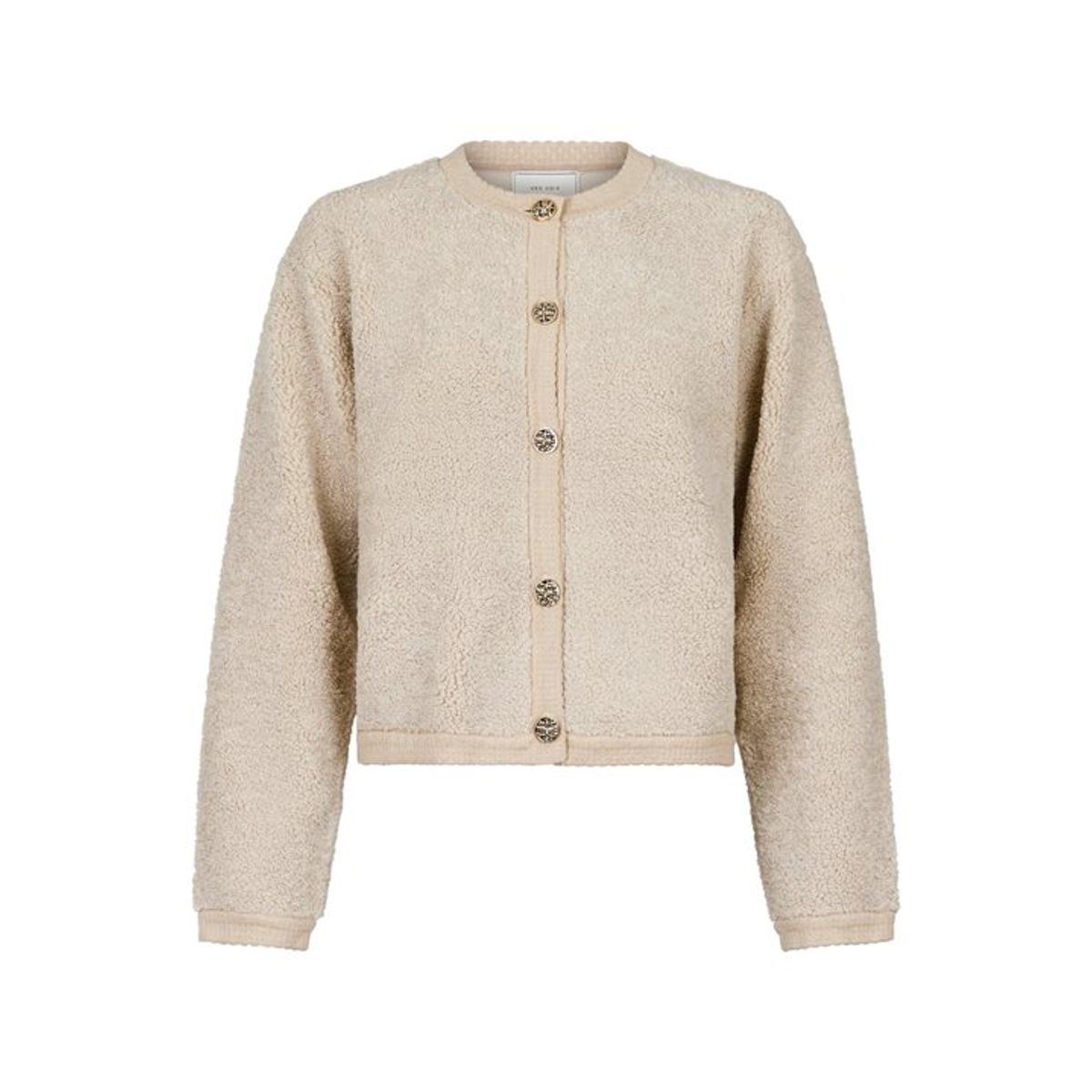 Neo Noir - Limo Fluffy Knit Cardigan - Sand