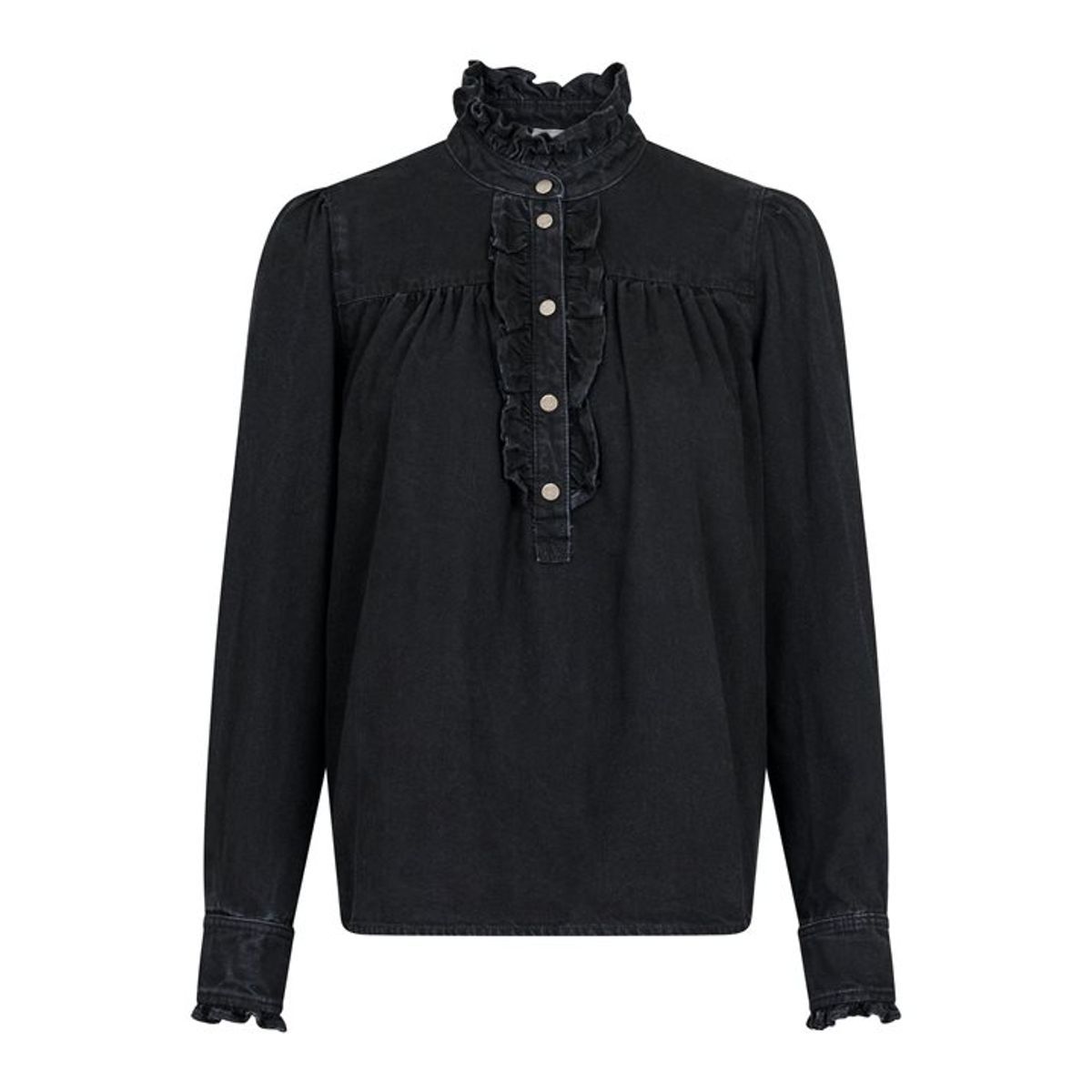 Neo Noir - Justine Denim Shirt - Sort