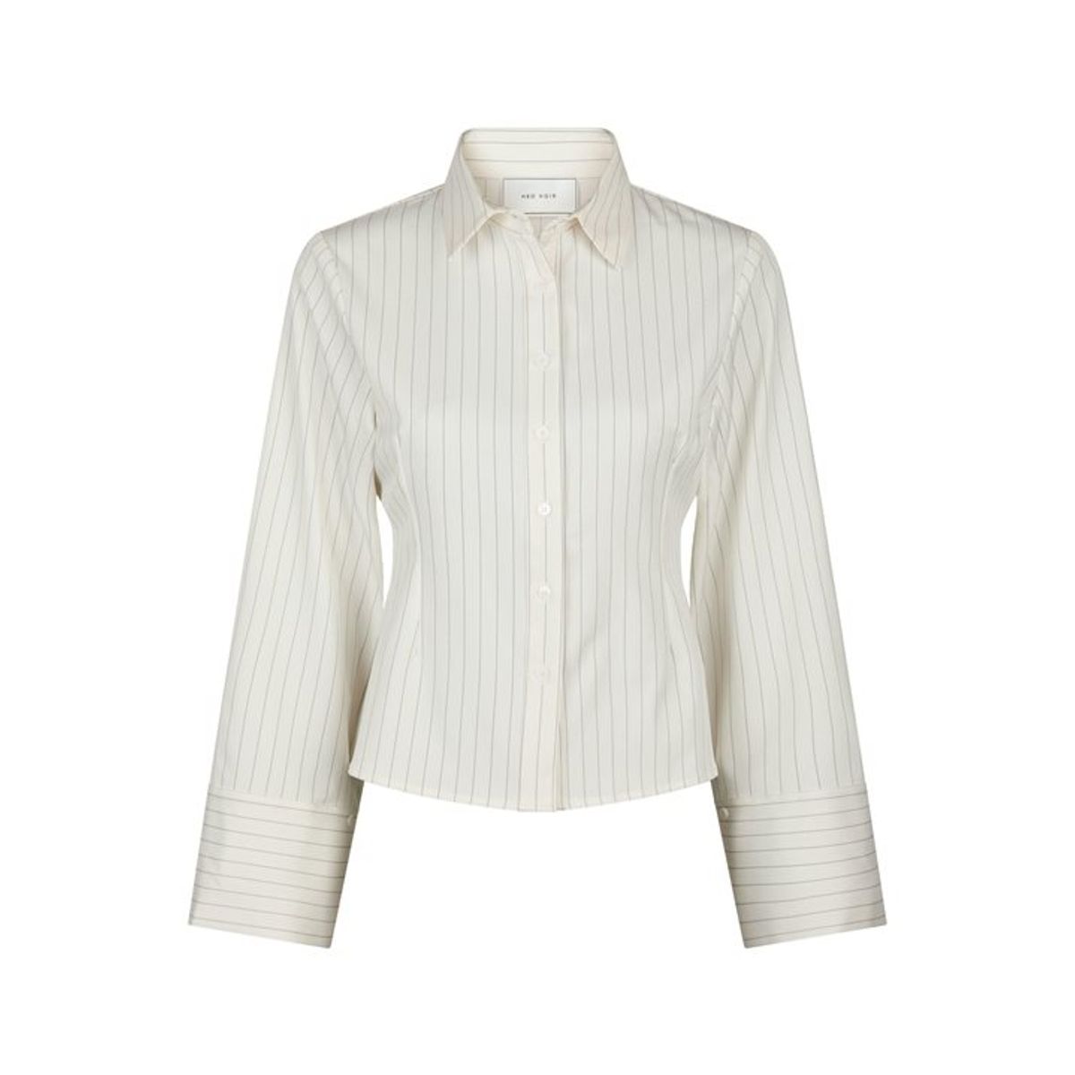 Neo Noir - Rosa Pinstripe Shirt - White