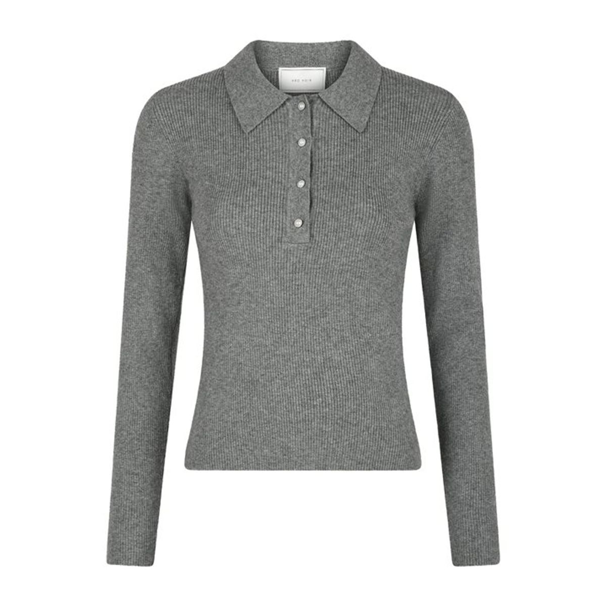 Neo Noir - Panama Knit Blouse - Dark Grey