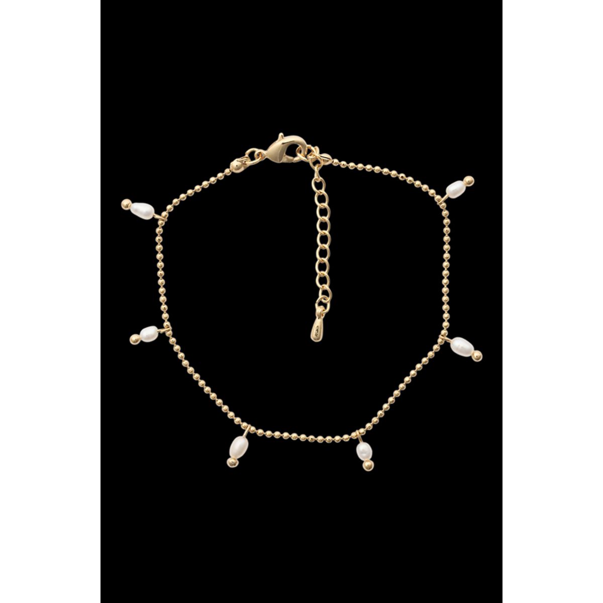 Friihof+Siig - Chain White Pearl Bracelet - Guld