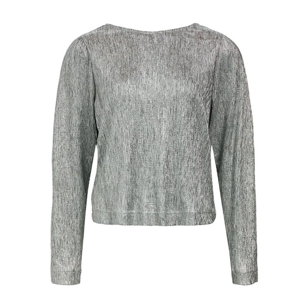 Object - Louise LS Deep Back Top - Silver