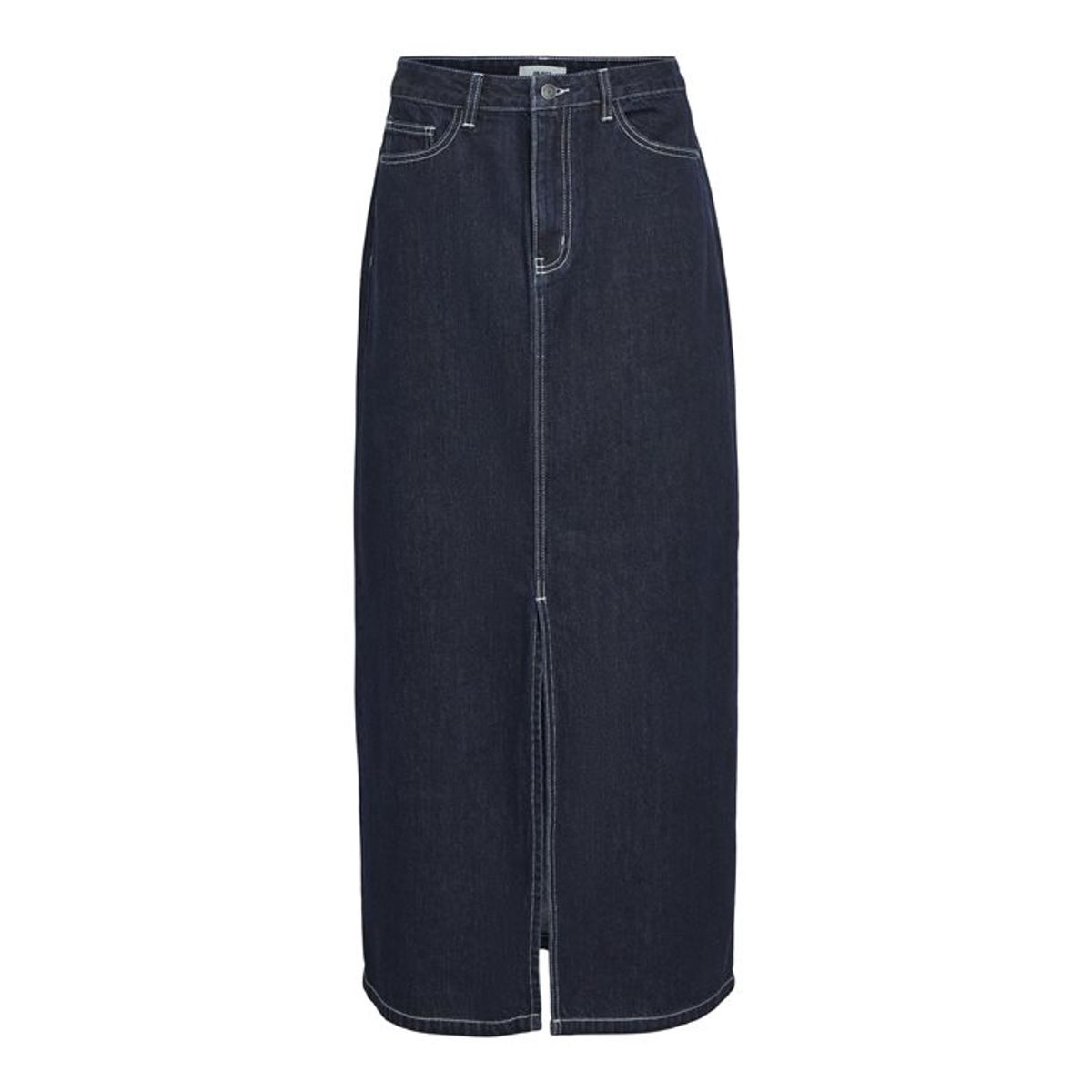 Object - Lea Mw Denim Long Skirt - Mørkeblå