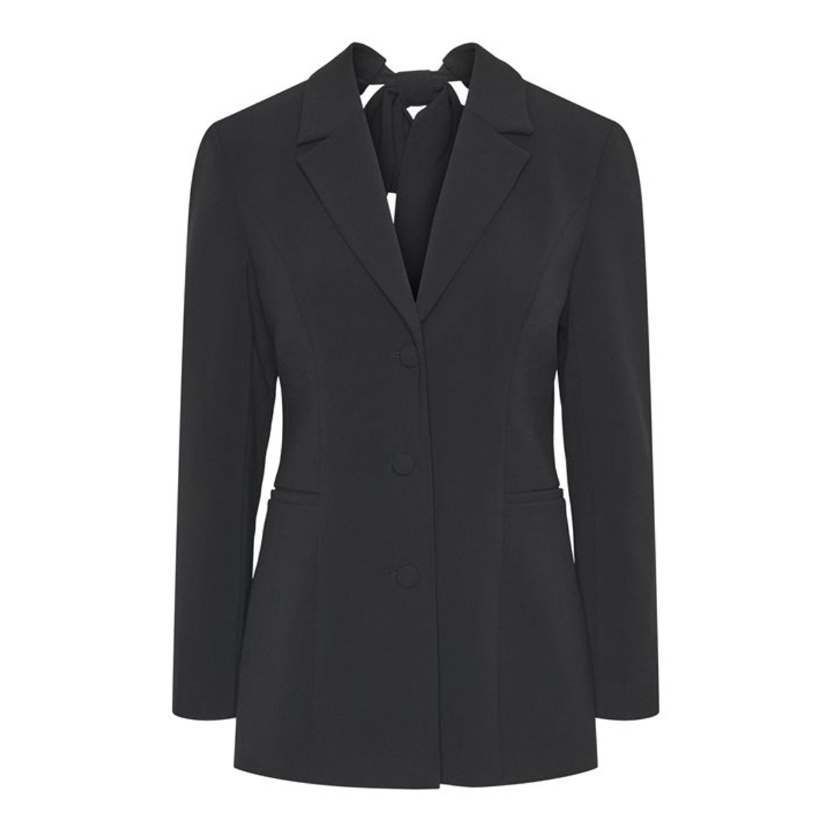 Y.A.S - Likka Ls Bow Blazer - Sort