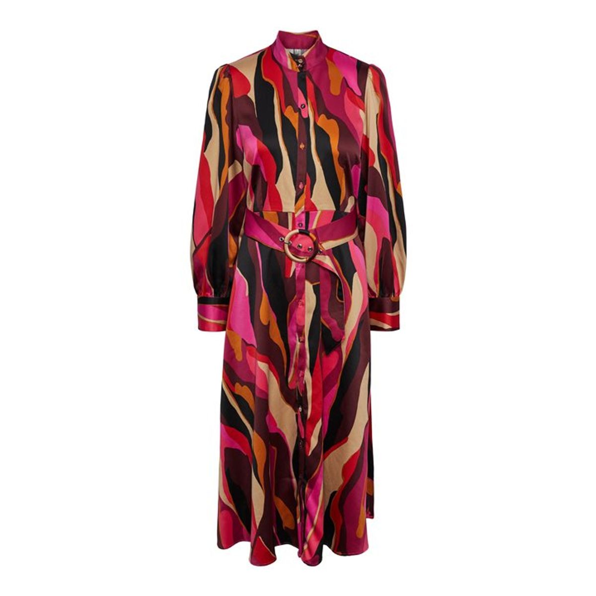 Y.A.S - Figana LS Long Shirt Dress - Rose Violet