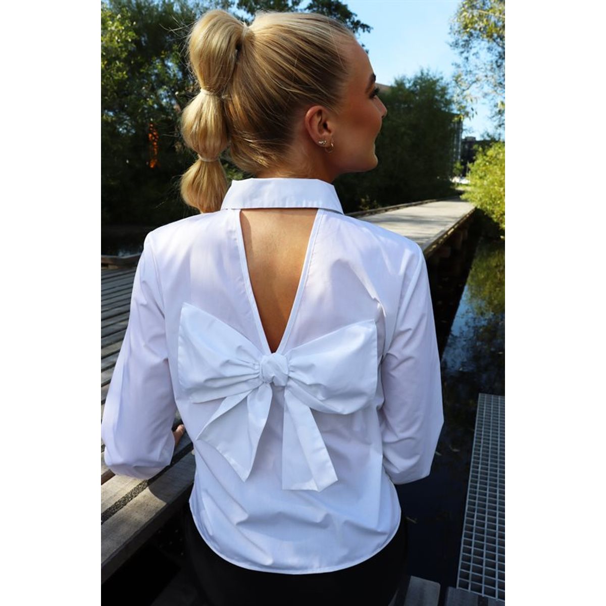 Liberté - Bobo Ls Bow Shirt - White