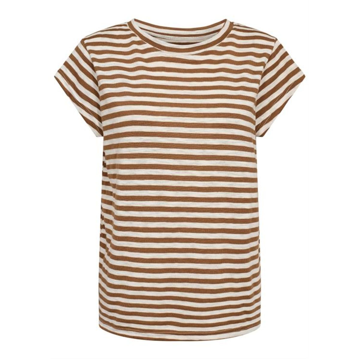 Liberté - Ulla Stripe T-Shirt - Brown White Stripe