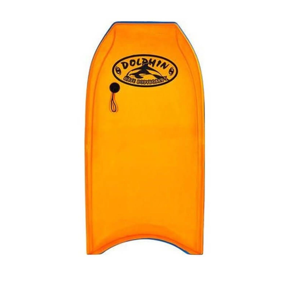 Dolphin Wave 95 Bodyboard Inkl. Leash - Gold yellow/Royal Blue