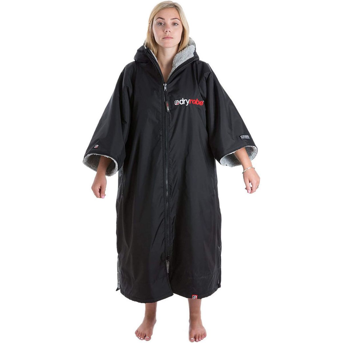 dryrobe ® Advance Short Sleeve - Sort/Grå