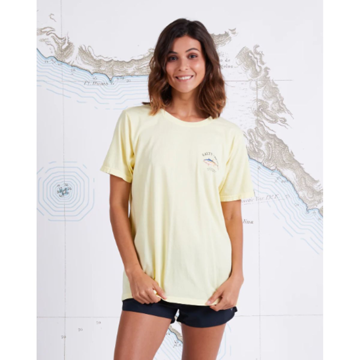 Salty Crew Ahi Mount Boyfriend Tee - Banana