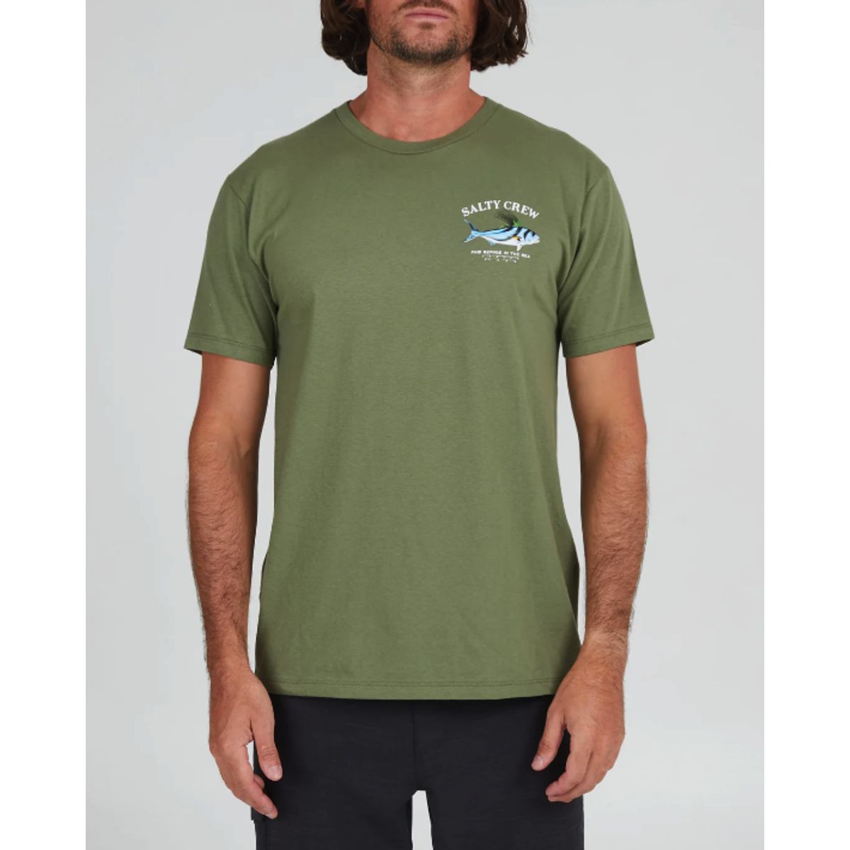 Salty Crew Rooster Premium S/S Tee - Sage Green