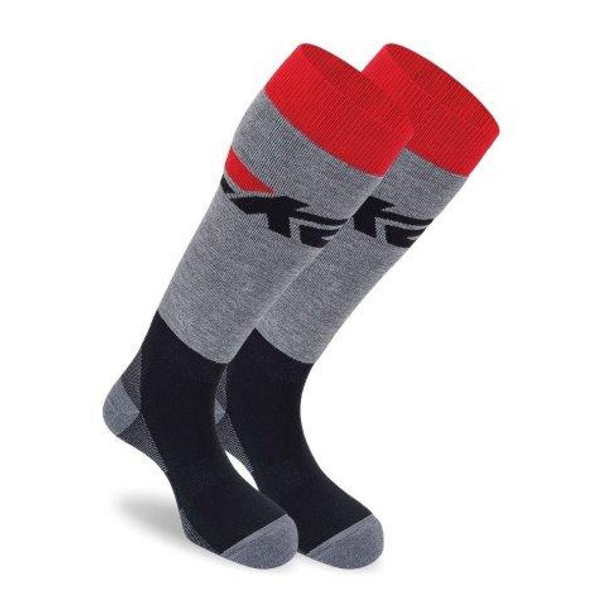 K2 Allround Skisokker (2-pack) - Black/Grey/Red