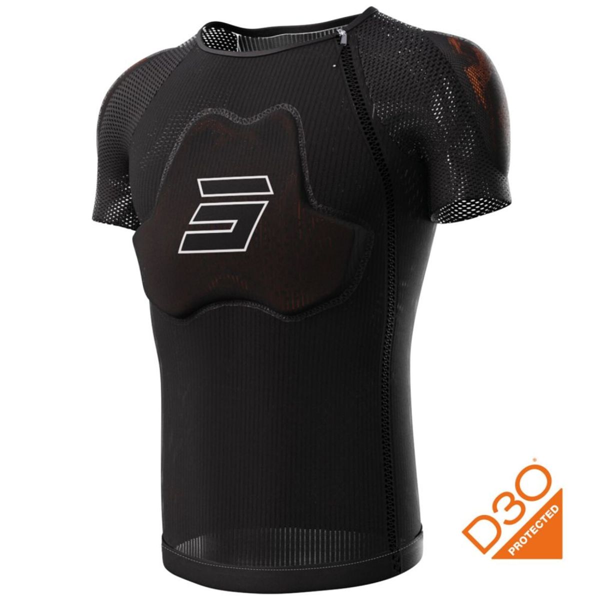 Shot Body Protector Race D30 Short Sleeves - Sort