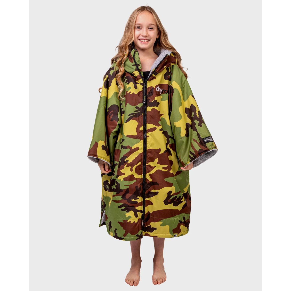 Dryrobe ® Advance Kids Short Sleeve - Camo/Grey