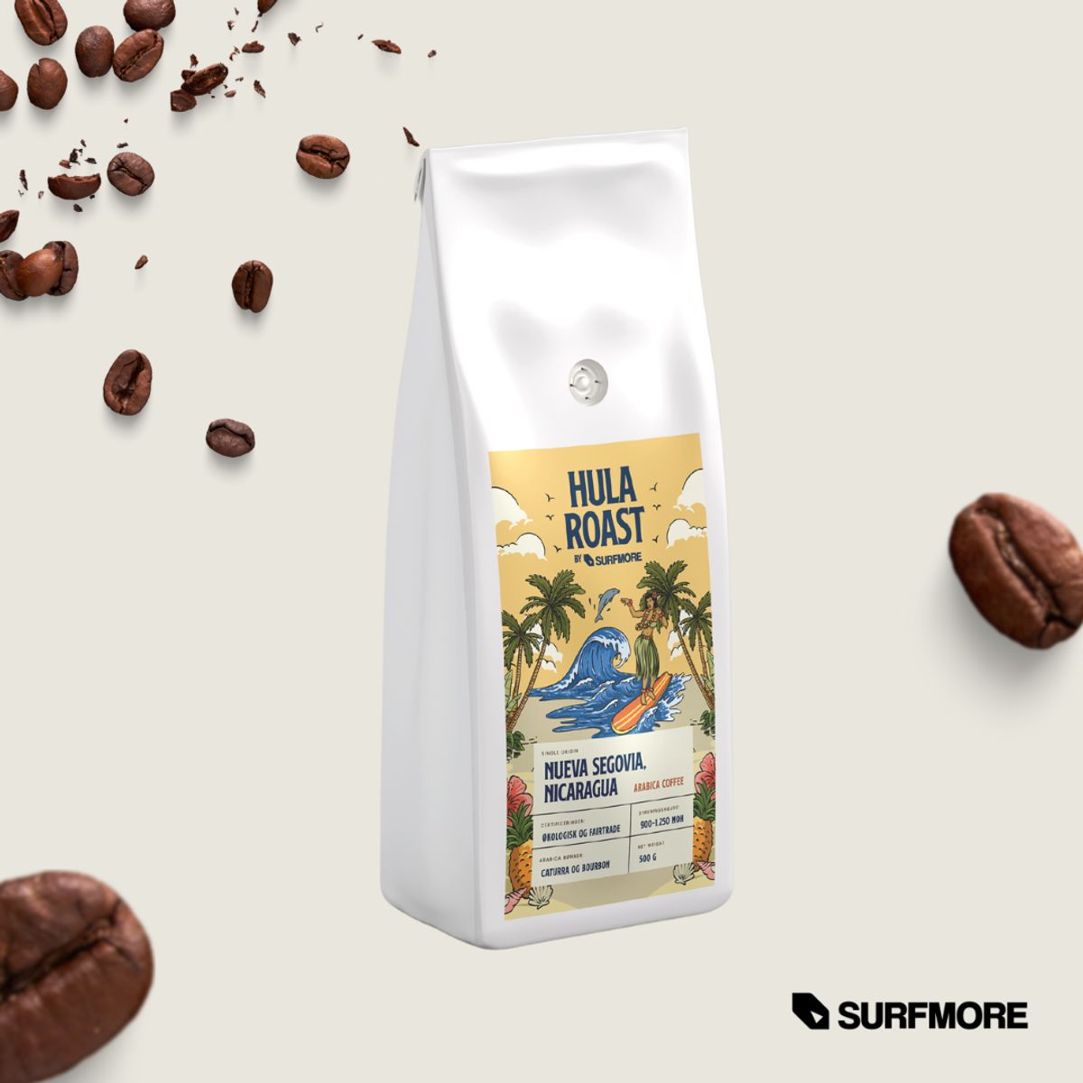 SURFMORE Hula Roast Kaffe (400g, Formalet)