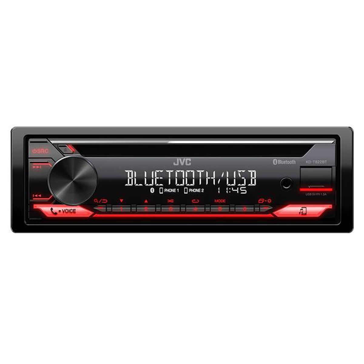 JVC KD-T822BT autoradio CD/RDS turner og Bluetooth