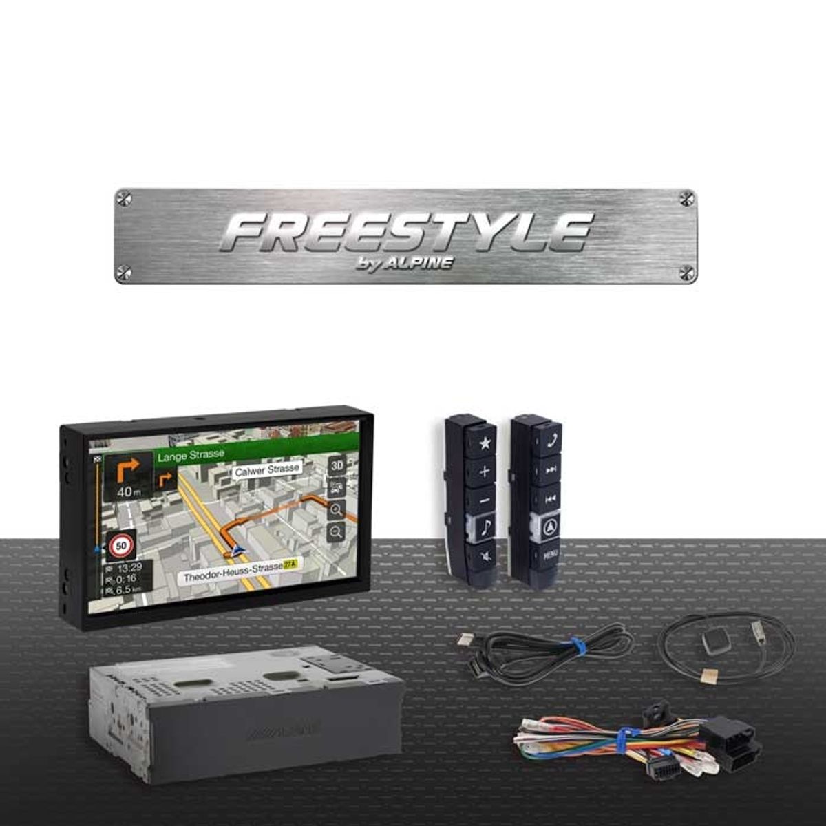 Alpine X701DF Freestyle 7" navigation