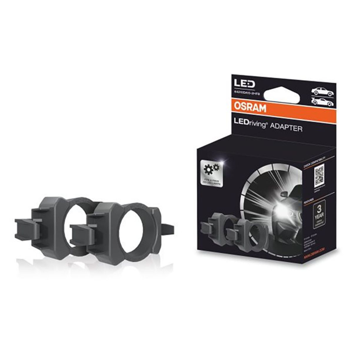 Osram Adapterring DA10 til H7 LED - 2 stk.