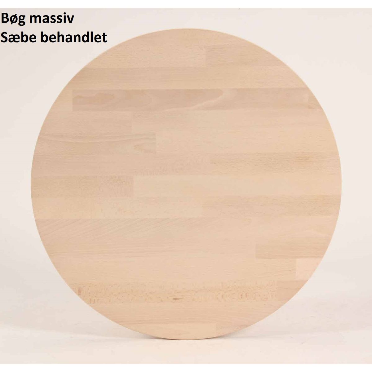 CT 10 - Sofabord i massiv bøg og diameter 80 cm Højde 40 cm Sæbebehandlet