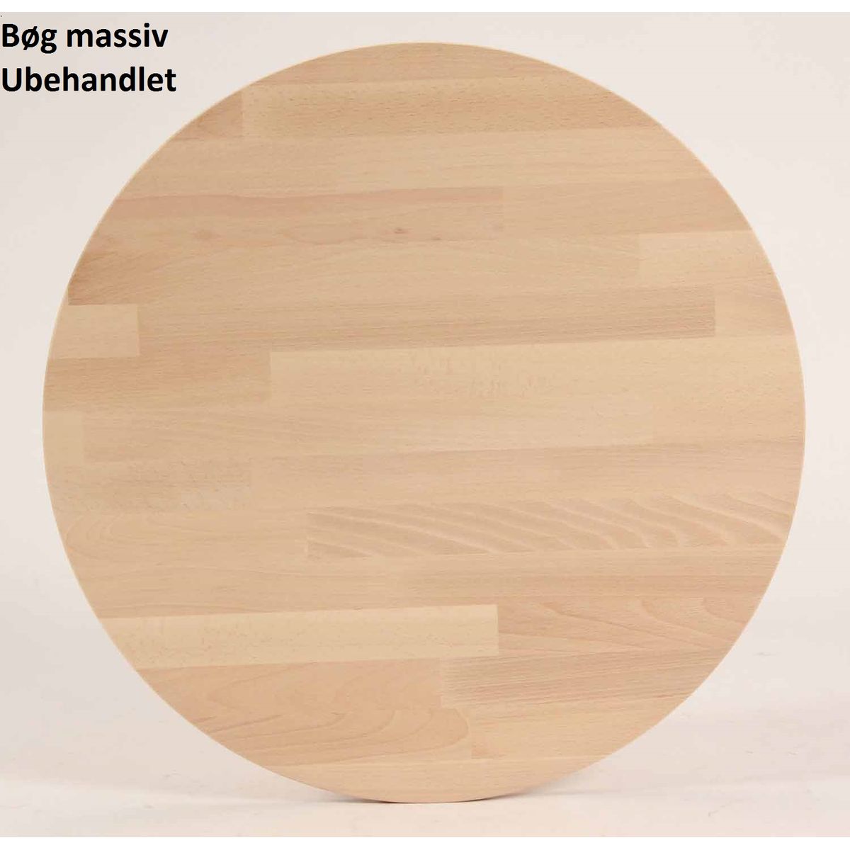 CT 10 - Sofabord i massiv bøg og diameter 50 cm Højde 50 cm Ubehandlet