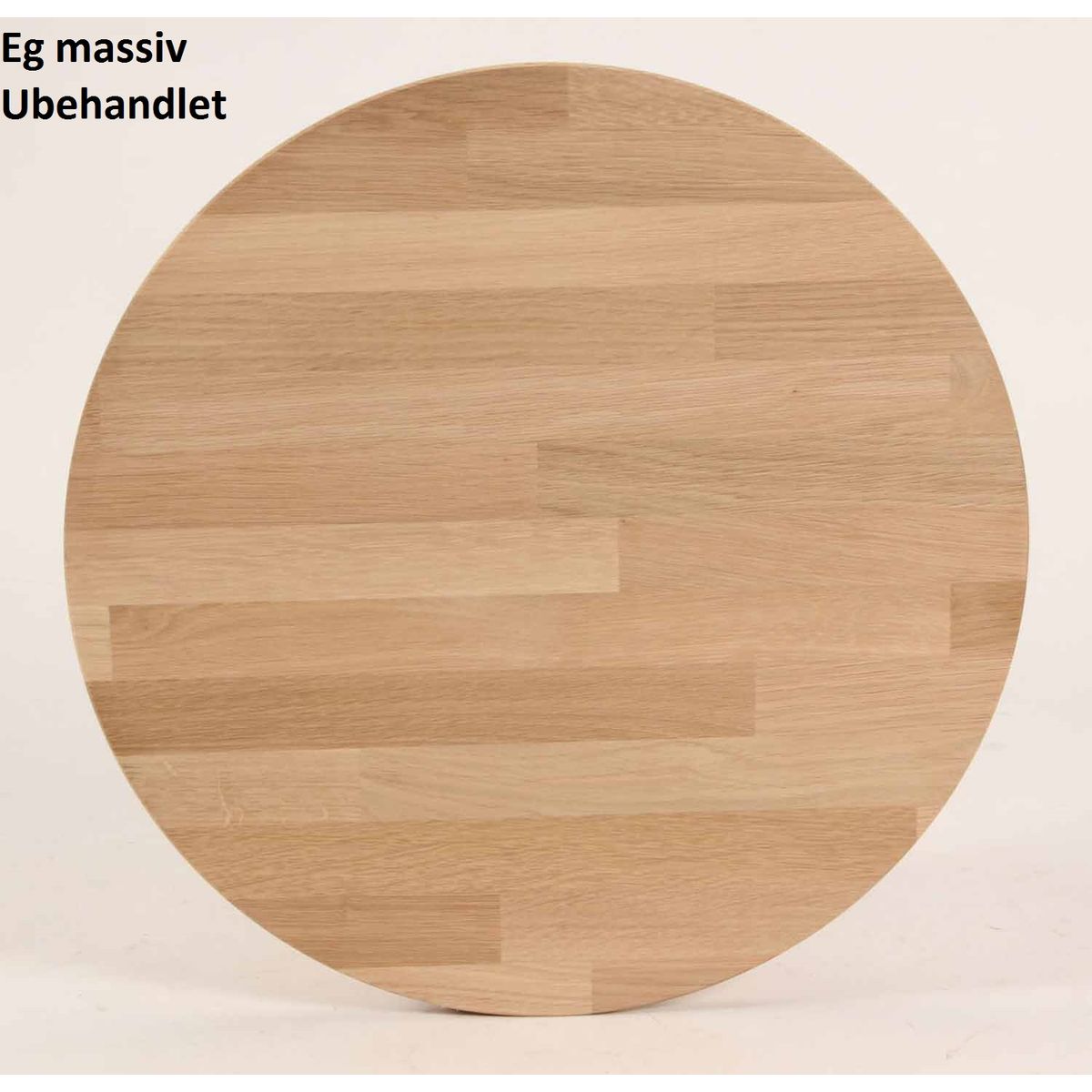 CT 10 - Sofabord i massiv eg og diameter 60 cm Højde 45 cm Ubehandlet