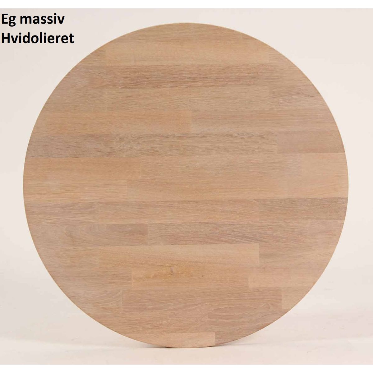 CT 10 - Sofabord i massiv eg og diameter 50 cm Højde 40 cm Hvid olieret