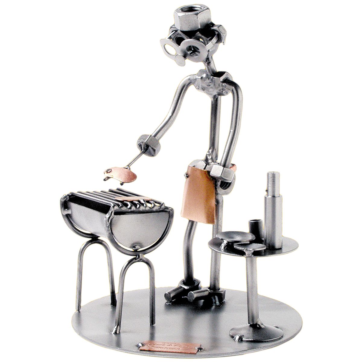 Metalfigur - Kok - "Grill mester"