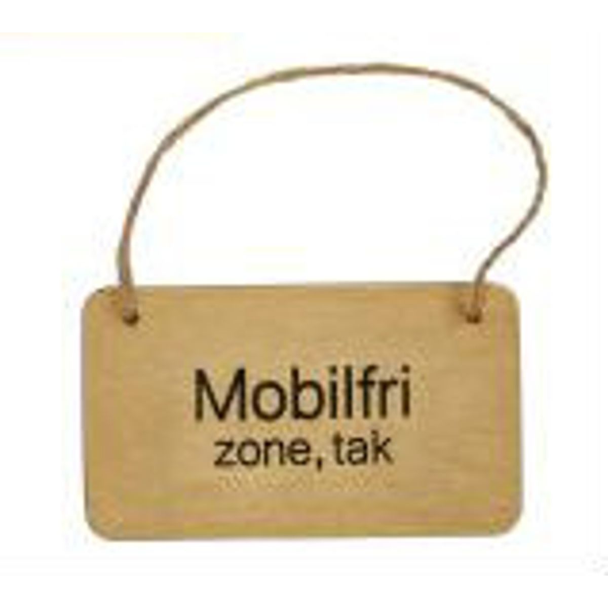 Skilt - Mobil Fri Zone