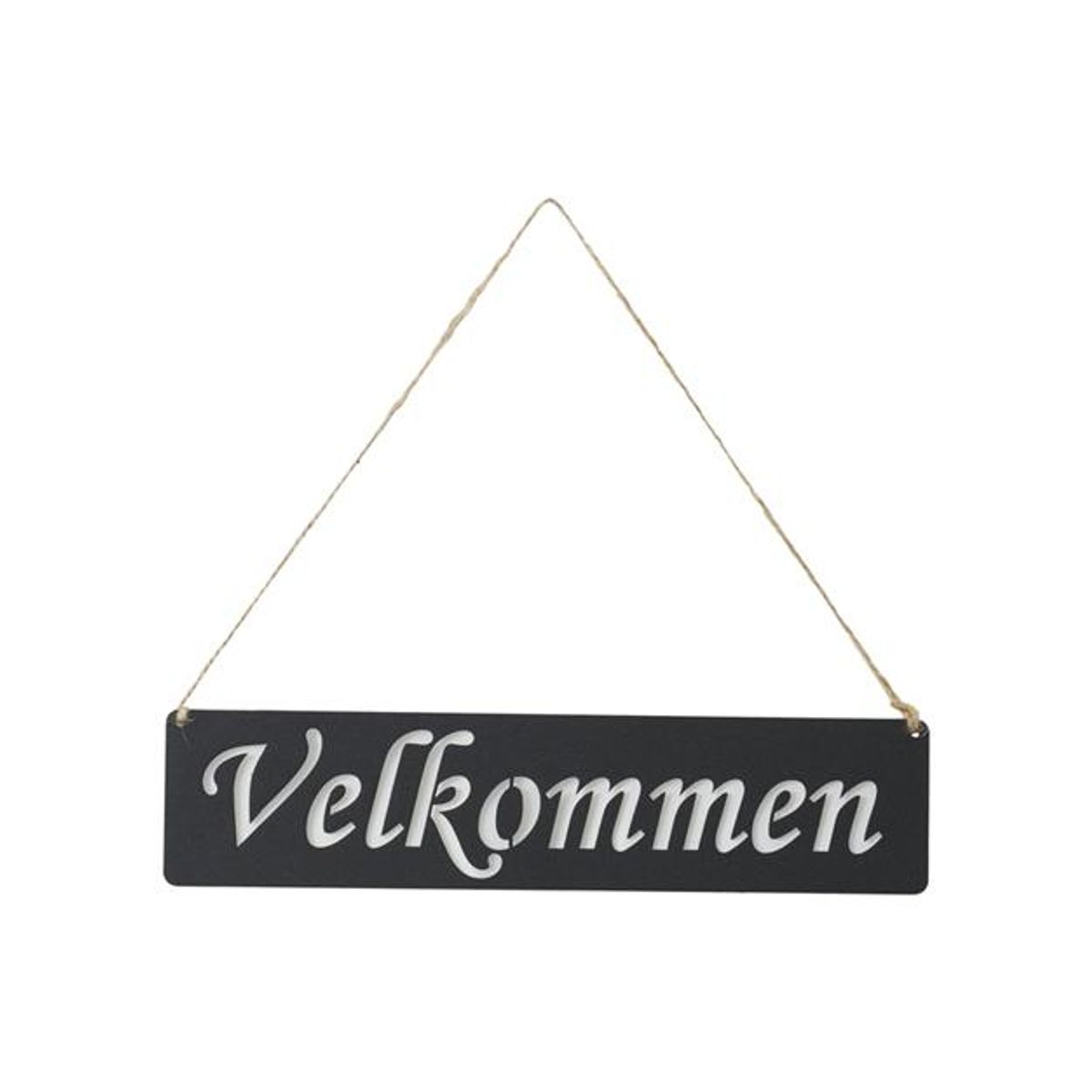 Skilt - Velkommen