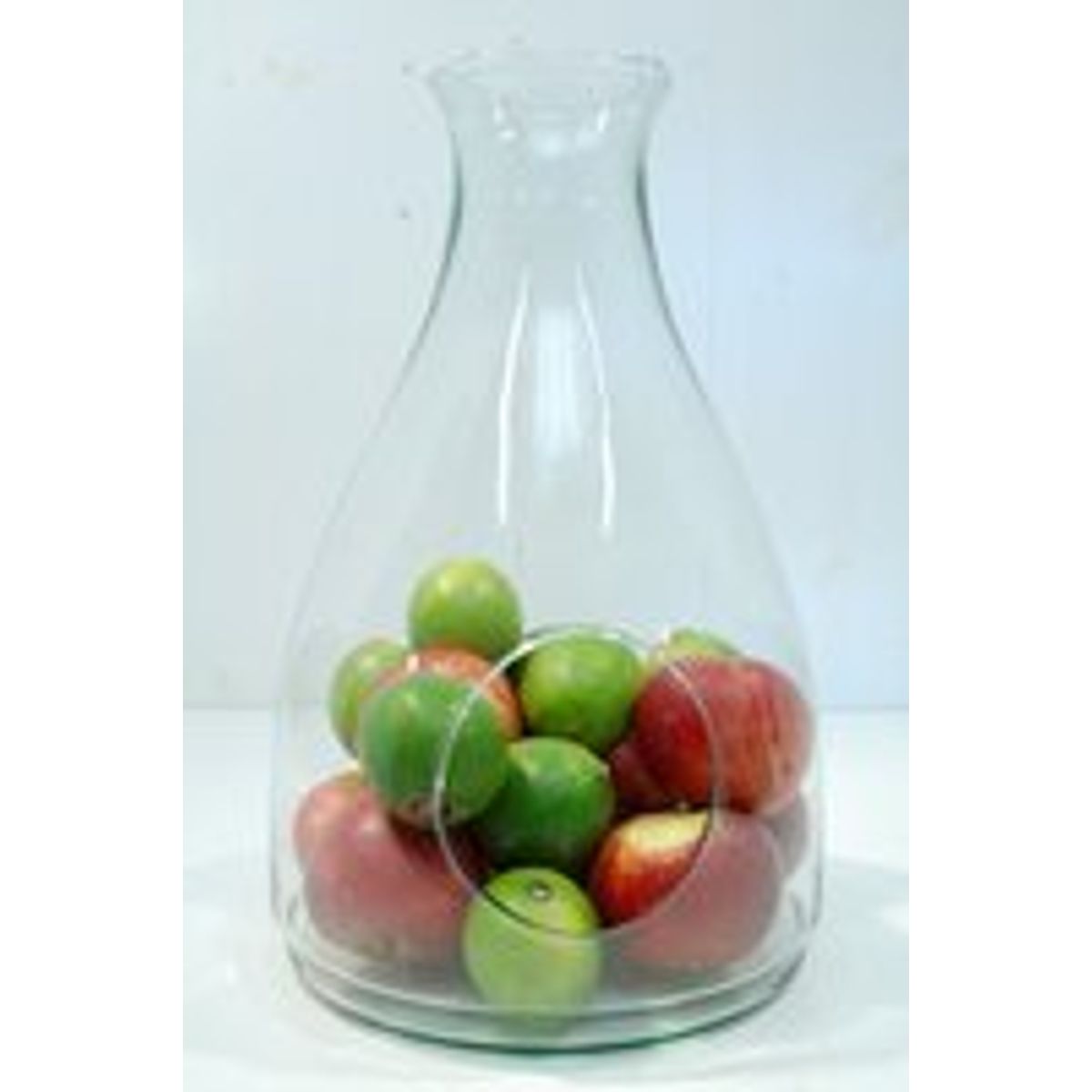 Glas flaske med plantehul - 36 cm.