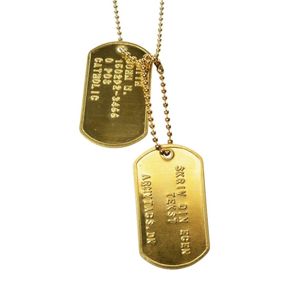 Messing Dogtags, Sæt