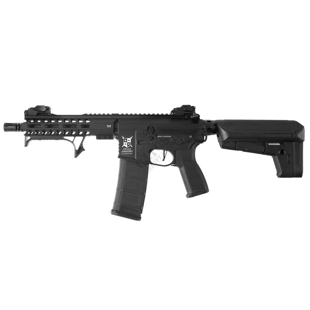 AR15 MLOK Short, Alpha, Sort