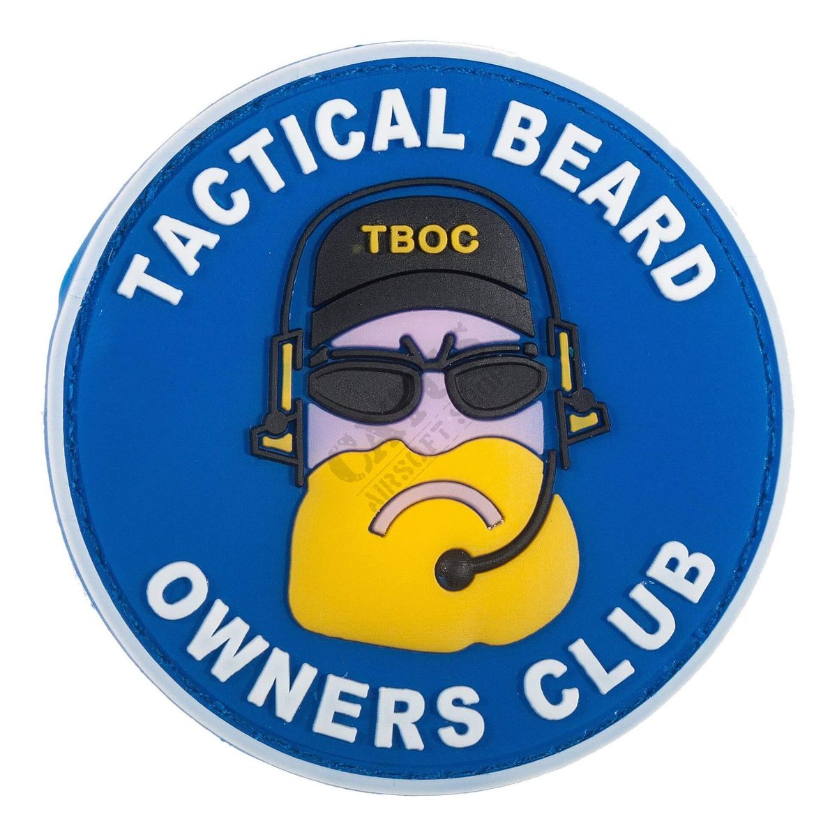 DA Tactical Beard Owners Club Patch Blå/Hvid