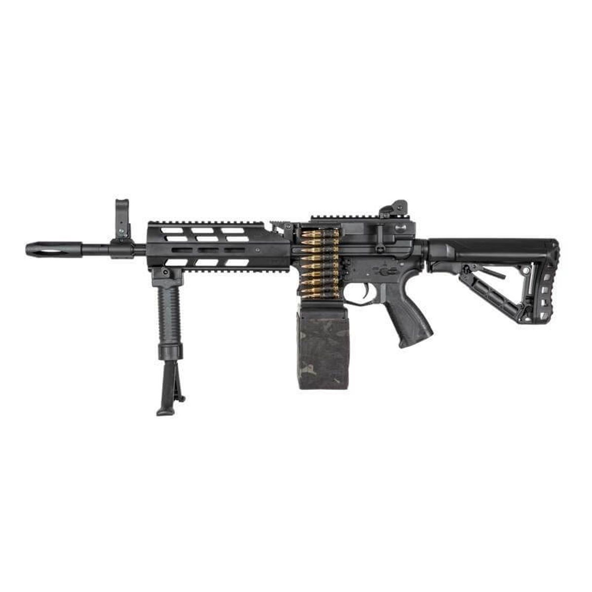 G&G CM16 LMG Stealth, Sort