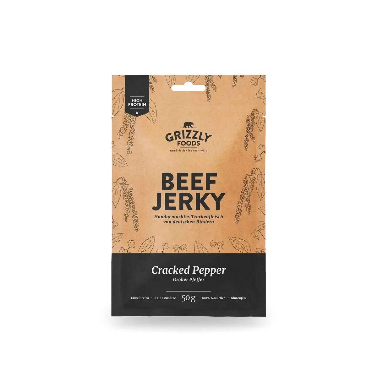 Grizzly Jerky, Cracked Peber