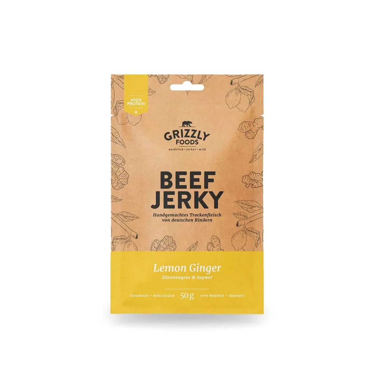 Grizzly Jerky, Citron Ginger