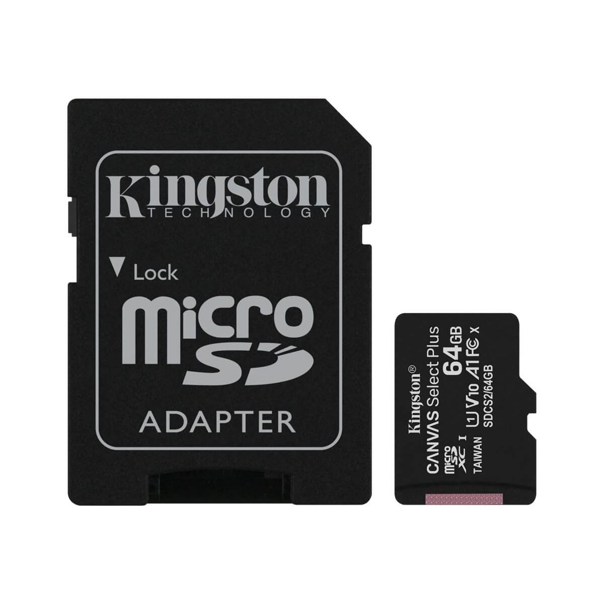 Kingston Canvas Select Plus Micro SD, 64 GB