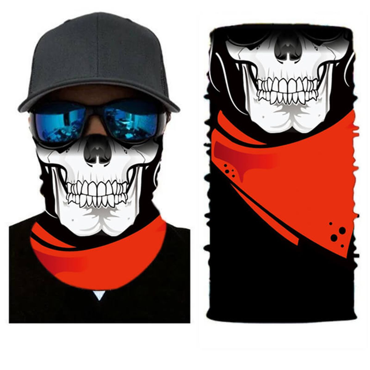 HH Halsedisse, Red Scarf Skull