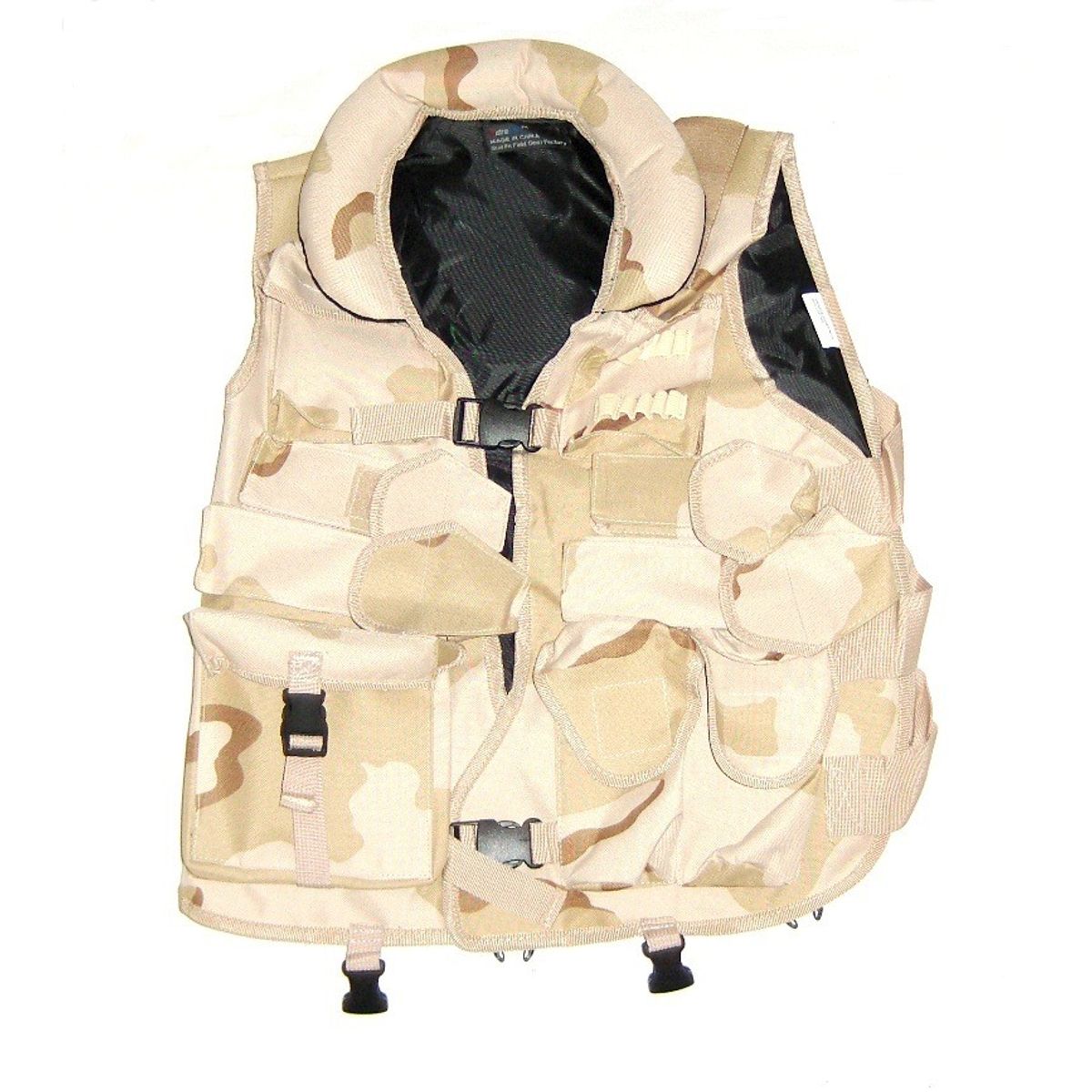 Taktisk vest, blød krave, Desert cammo