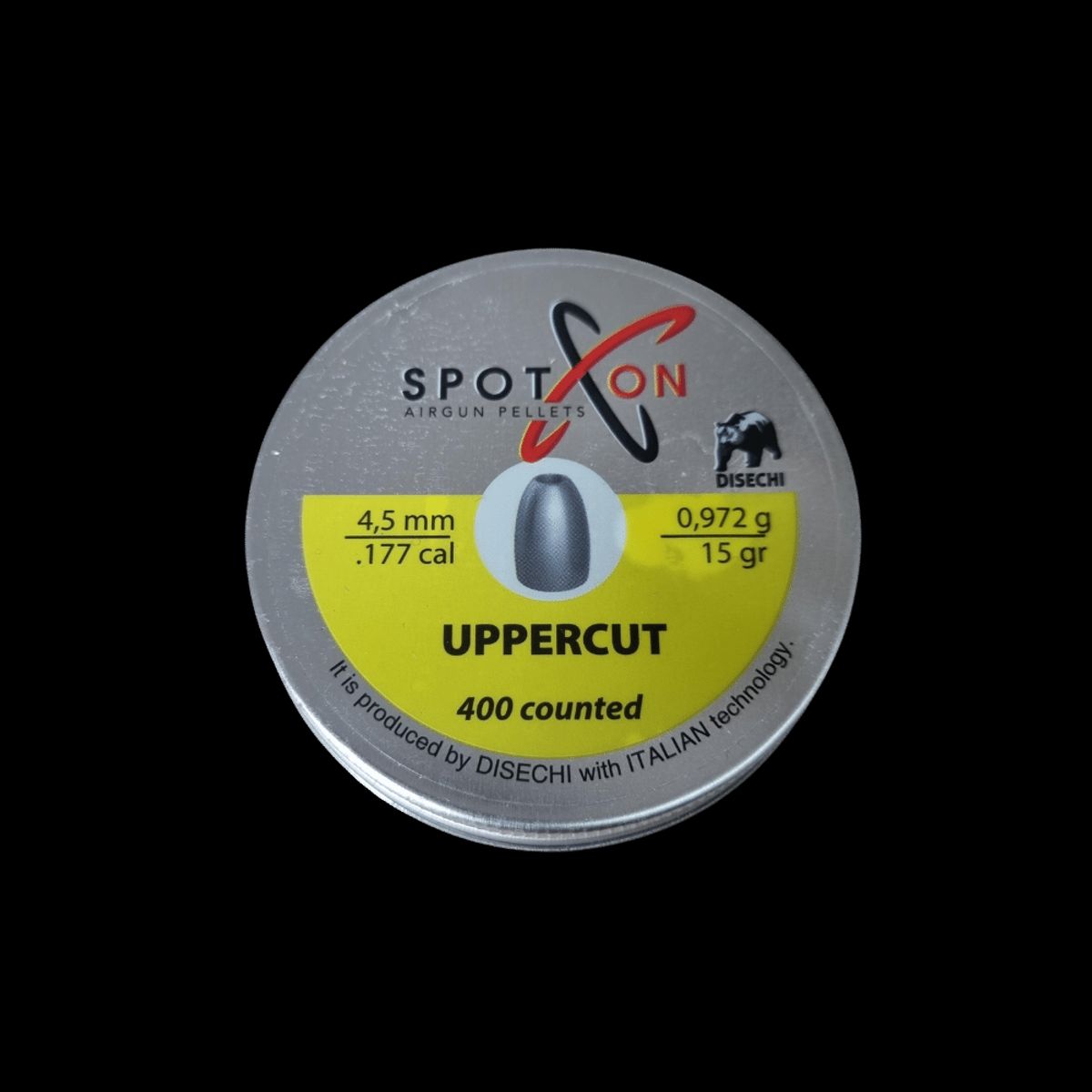 Spot On Uppercut Hagl, 400 stk, 4,5 mm (.177)