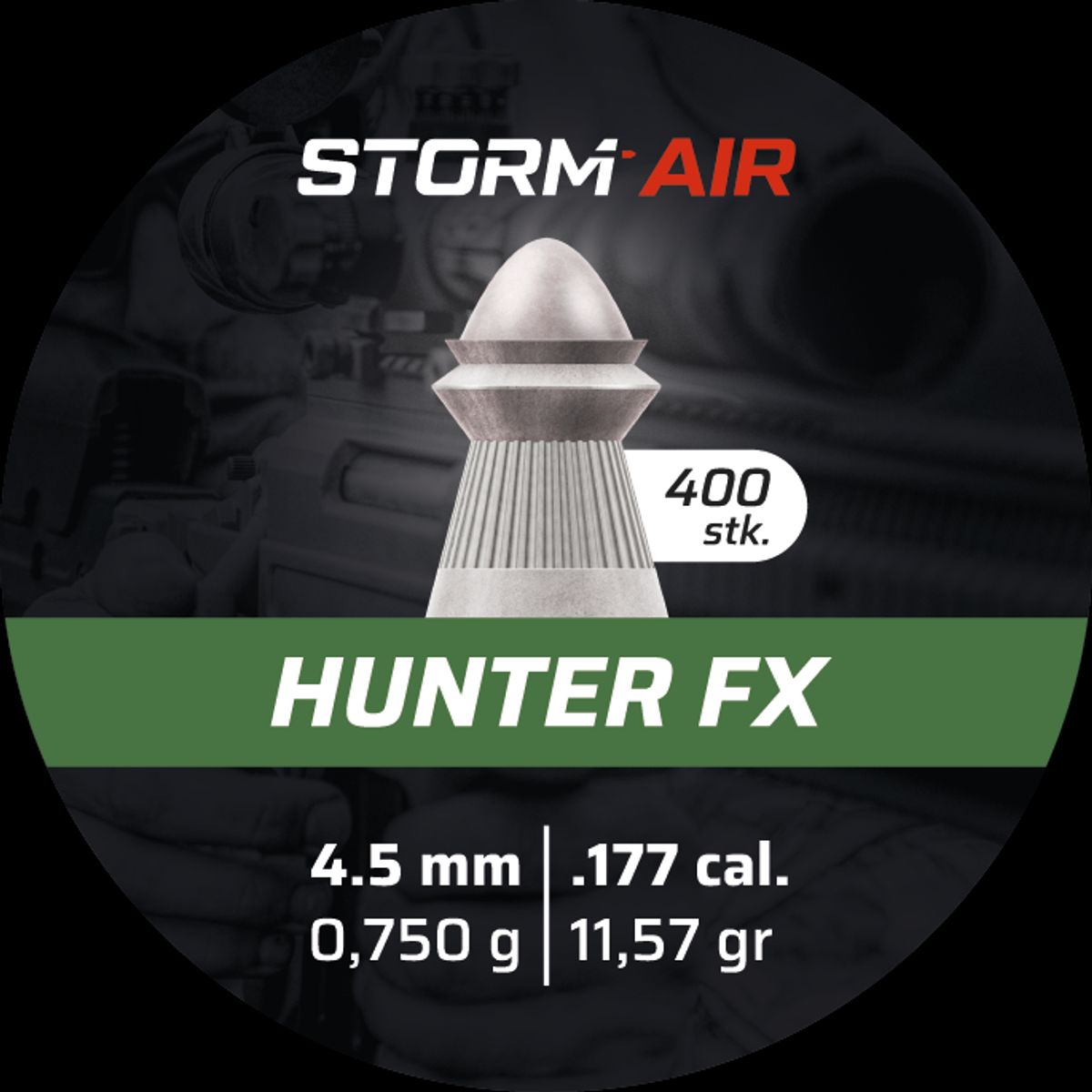 Storm Air Hunter FX, 4,5 mm, 400 Stk