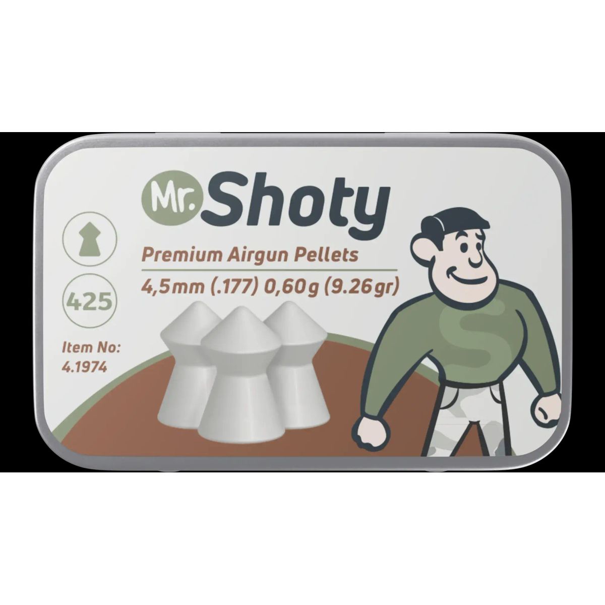 Mr. Shorty Spidshagl, 4,5 mm, 425 Stk