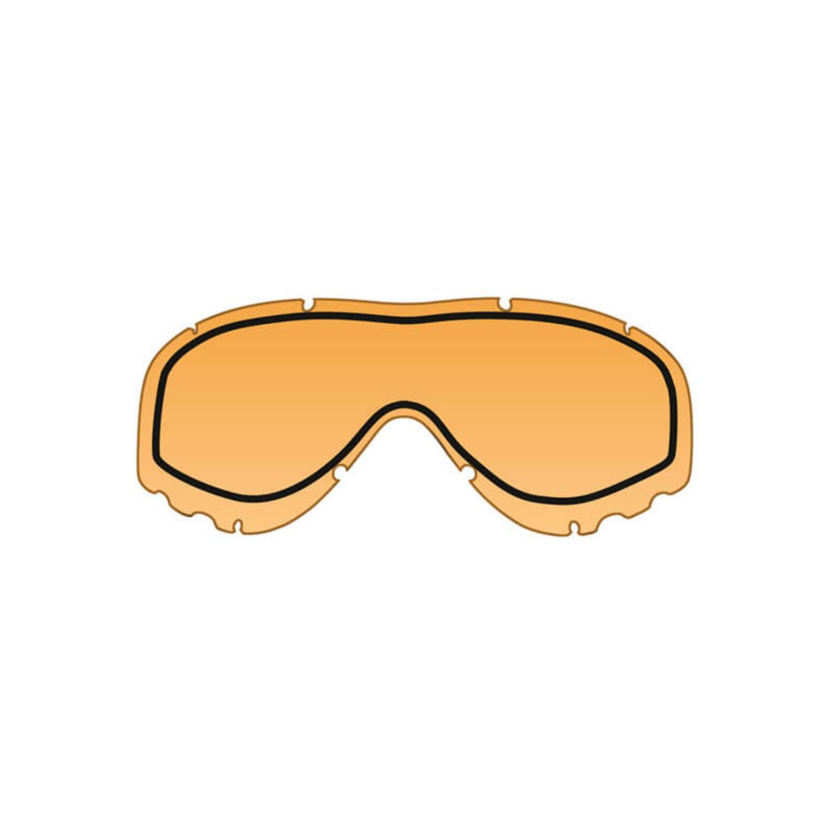 Wiley X Spear Dual Lens, Orange