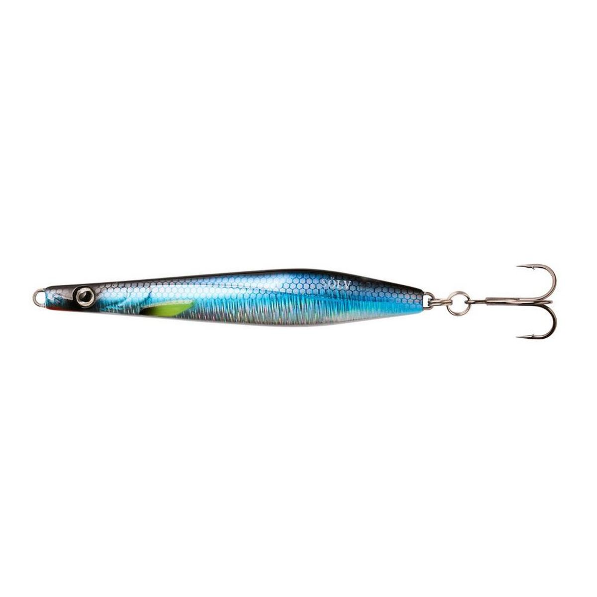 Sölv Spirr 10 cm / 18g Gennemløbsblink Blue Heering