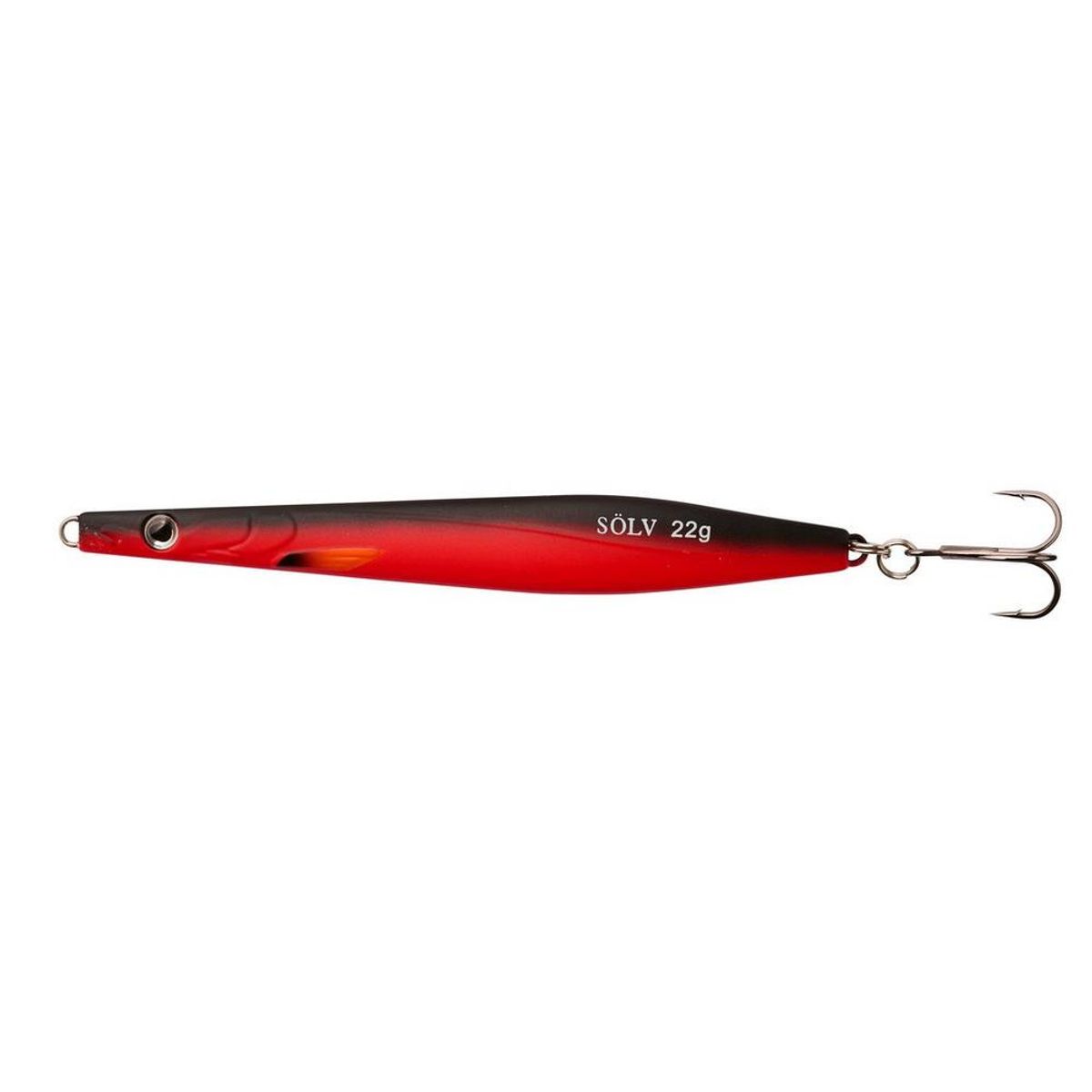 Sölv Spirr 8 cm / 14g Gennemløbsblink Matte Red