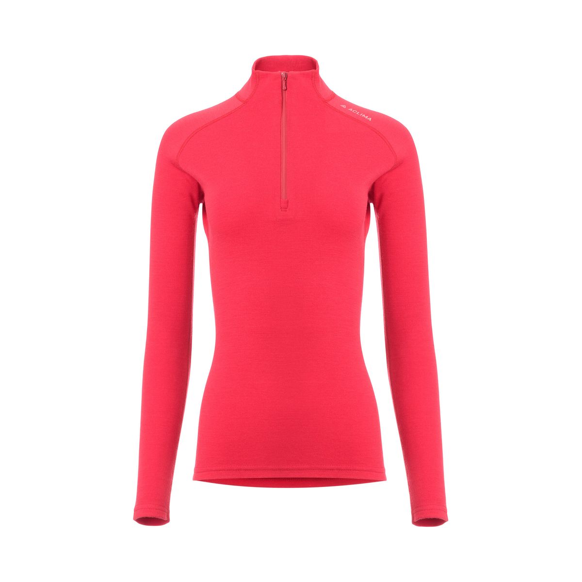 Aclima Warmwool Dame Mock Neck Jester Red L