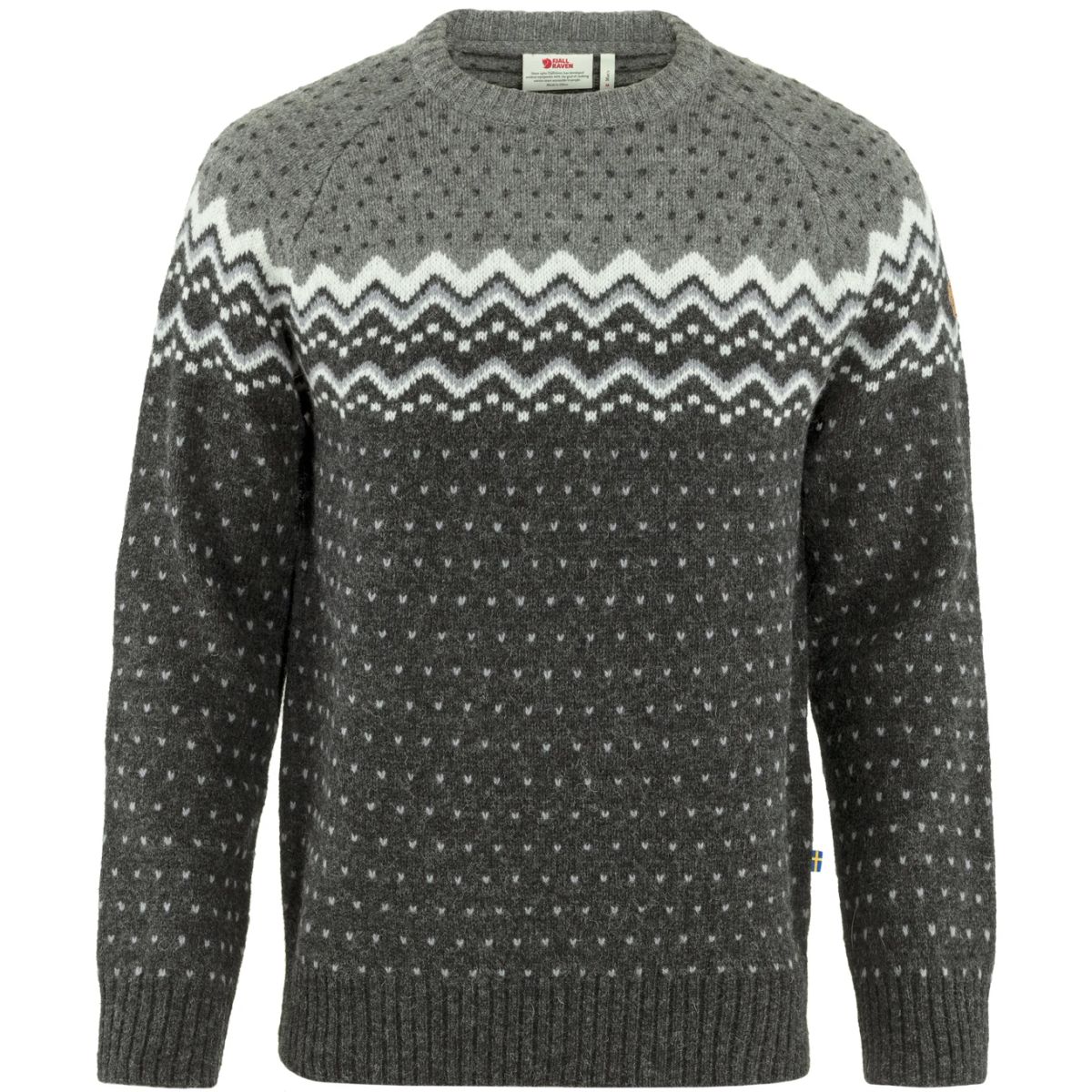 Fjällräven Ãvik Knit Herre Sweater Dark Grey-Grey S