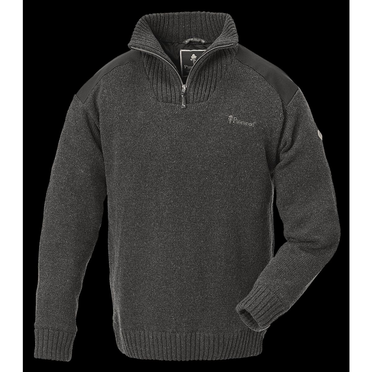 Pinewood Hurricane Sweater Grey Melange L